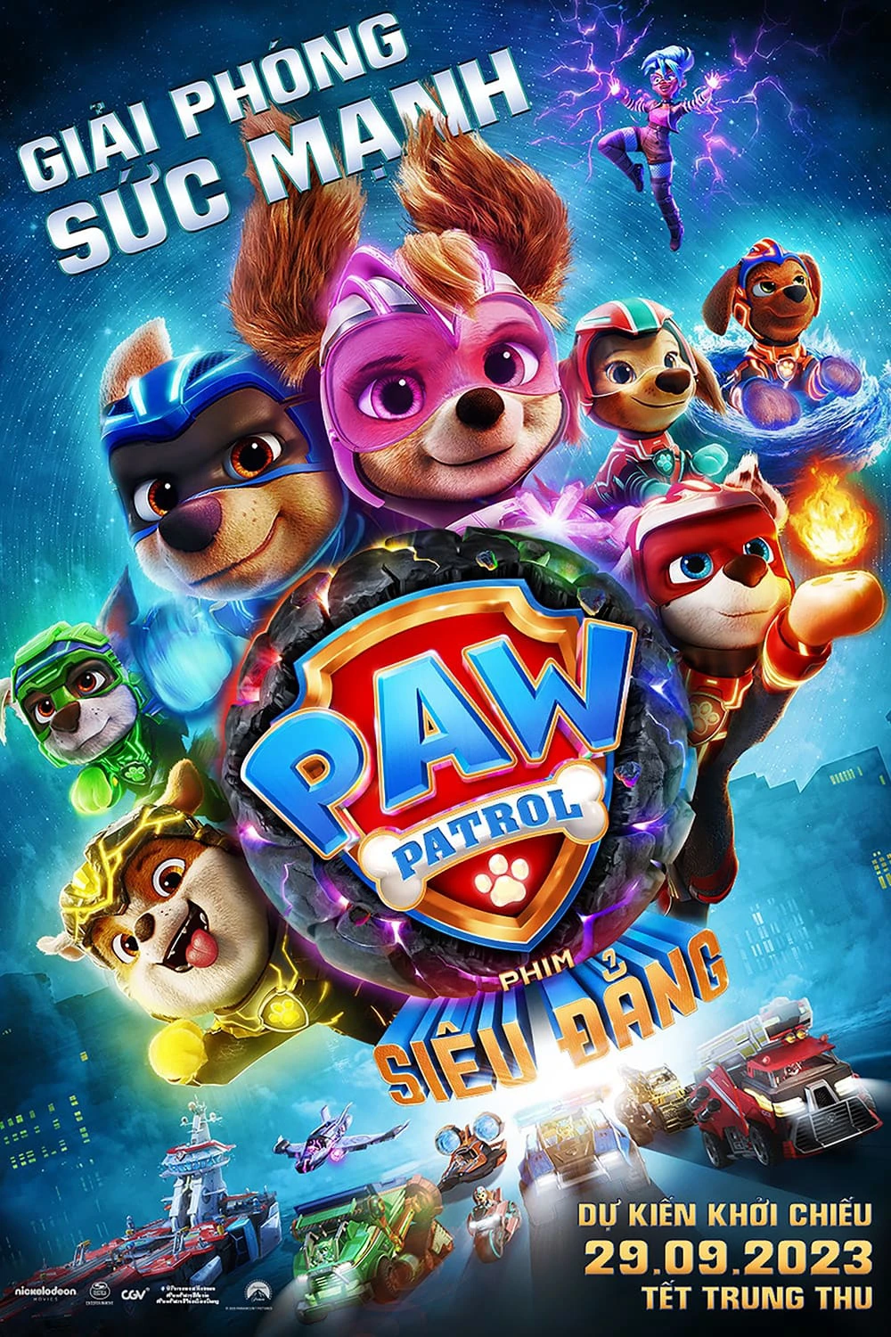 Phim PAW Patrol: Phim Siêu Đẳng - PAW Patrol: The Mighty Movie (2023)